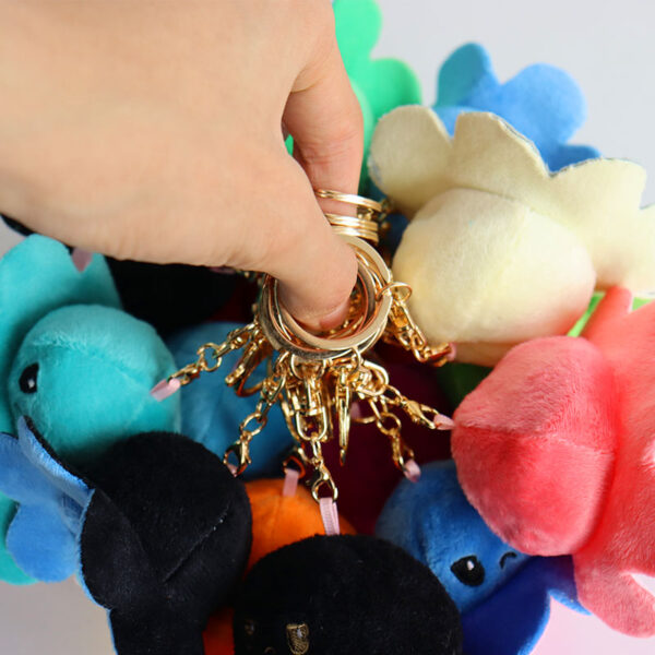 mini octopus plush keychain