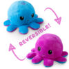 Peluche Octopus Réversible Violet-Bleu