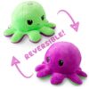 Peluche Octopus Réversible Violet-Vert