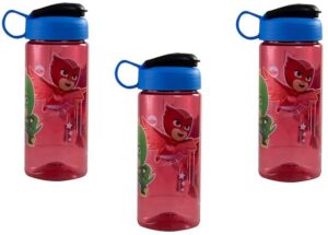 Zak Designs [1-Pack] PJ Masks 16.5oz Kids Sullivan Sports Water Bottle, BPA-Free