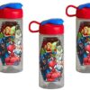 Marvel Universe 16.5oz Kids Sullivan Sports Water Bottle, BPA-free, Black, Red, Blue