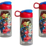 Marvel Universe 16.5oz Kids Sullivan Sports Water Bottle, BPA-free, Black, Red, Blue