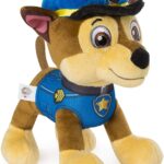 Paw Patrol - Peluche Chase da 10", peluche in piedi con dettagli cuciti, dai 3 anni in su