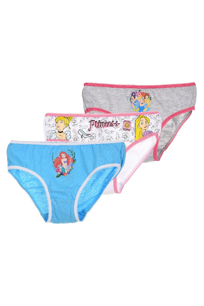3 Disney Princess girls' 100% cotton briefs 6–8 years TH3040 - Ryfi Online  Store