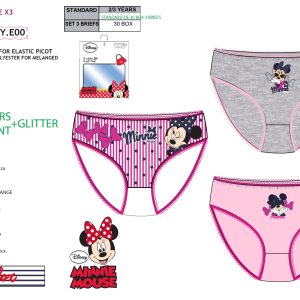 Set 3 calzoncillos Minnie -1