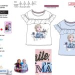 T-shirt manica corta Frozen per ragazze EV1017