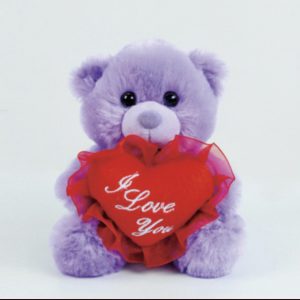 Purple Bear I Love You 6″