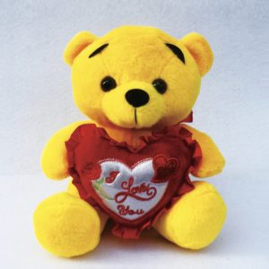 Yellow Plush Bear I Love You 12″ with Music